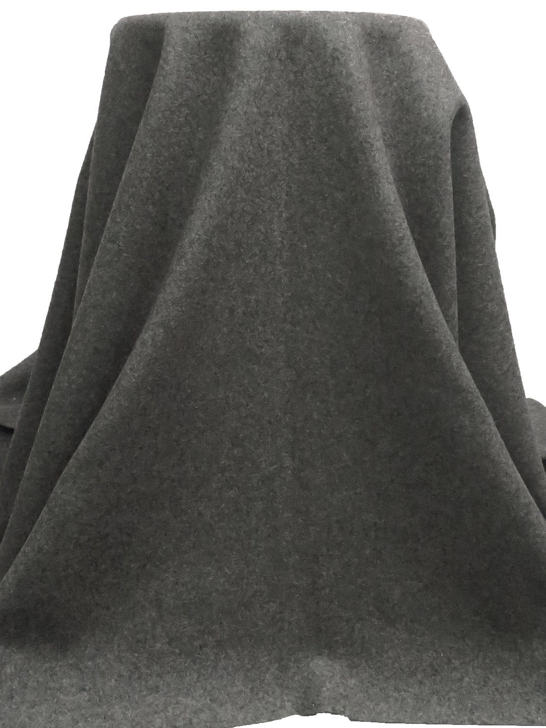Dark Gray/Cloud Gray 100% Wool Heathered Melton Coating - NY Designer - 60W