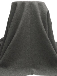 Dark Gray/Cloud Gray 100% Wool Heathered Melton Coating - NY Designer - 60W