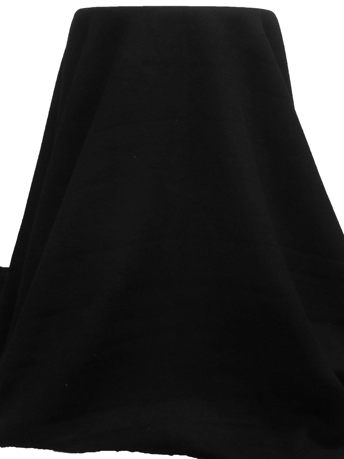 Black 100% Wool Felted Crepe Suiting - NY Designer - 58W
