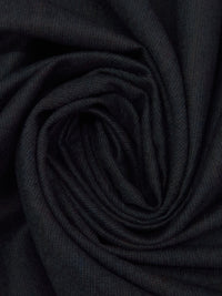 Midnight Navy/Dark Brown/Dark Blue/Multi 100% Wool Faint Plaid Weave Flannel Suiting - NY Designer - 60W