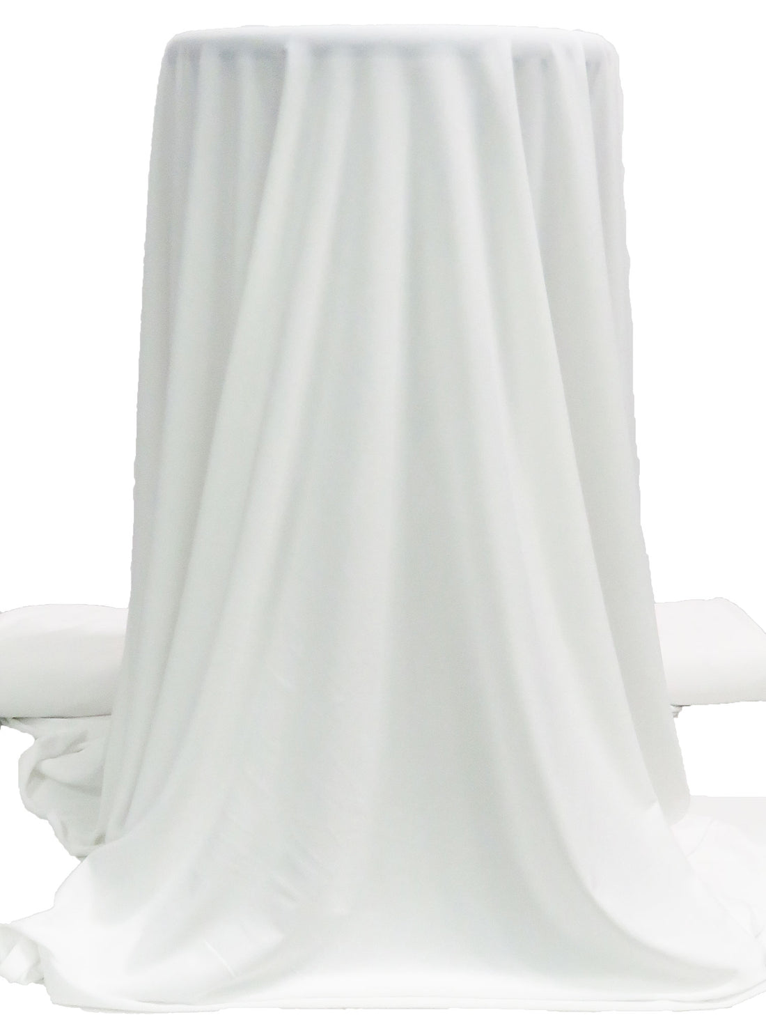 Ghost White Polyester/Lycra ITY Knit - NY Designer - 58W