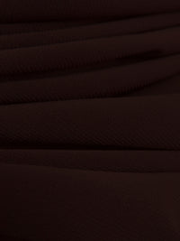 Dark Chocolate Polyester/Lycra ITY Knit - NY Designer - 57W
