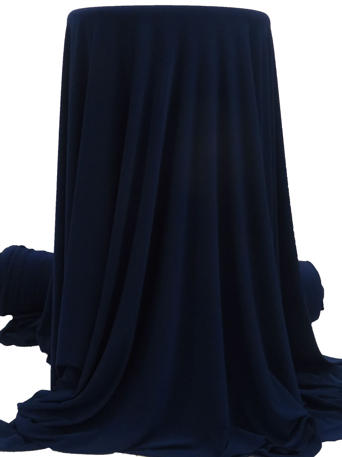 Midnight Blue Polyester/Lycra ITY Knit - NY Designer - 57W
