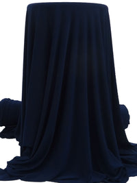 Midnight Blue Polyester/Lycra ITY Knit - NY Designer - 57W