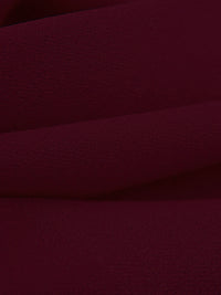 Dark Burgundy Polyester/Lycra Crepe Techno Knit - NY Designer - 56W