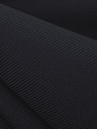 Muted Midnight Navy Wool/Polyester Twill Suiting 59W