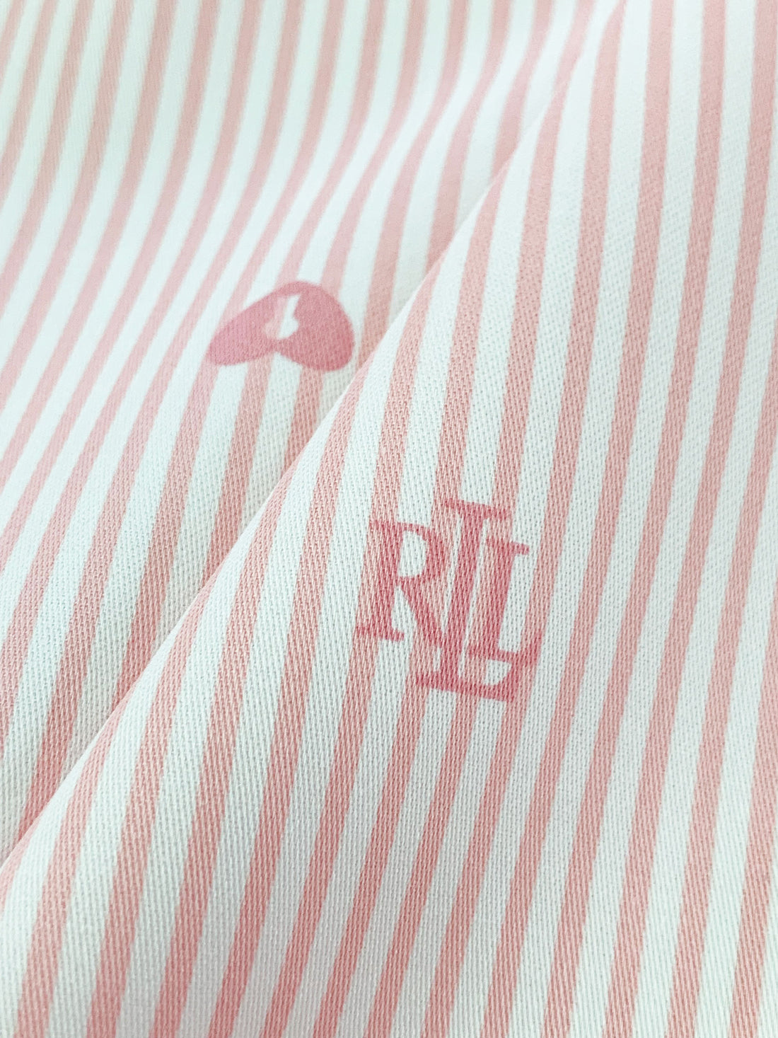 Dusty Rose/White 100% Rayon Vertical Novelty Stripe Print Sateen Challis - NY Designer - 56W