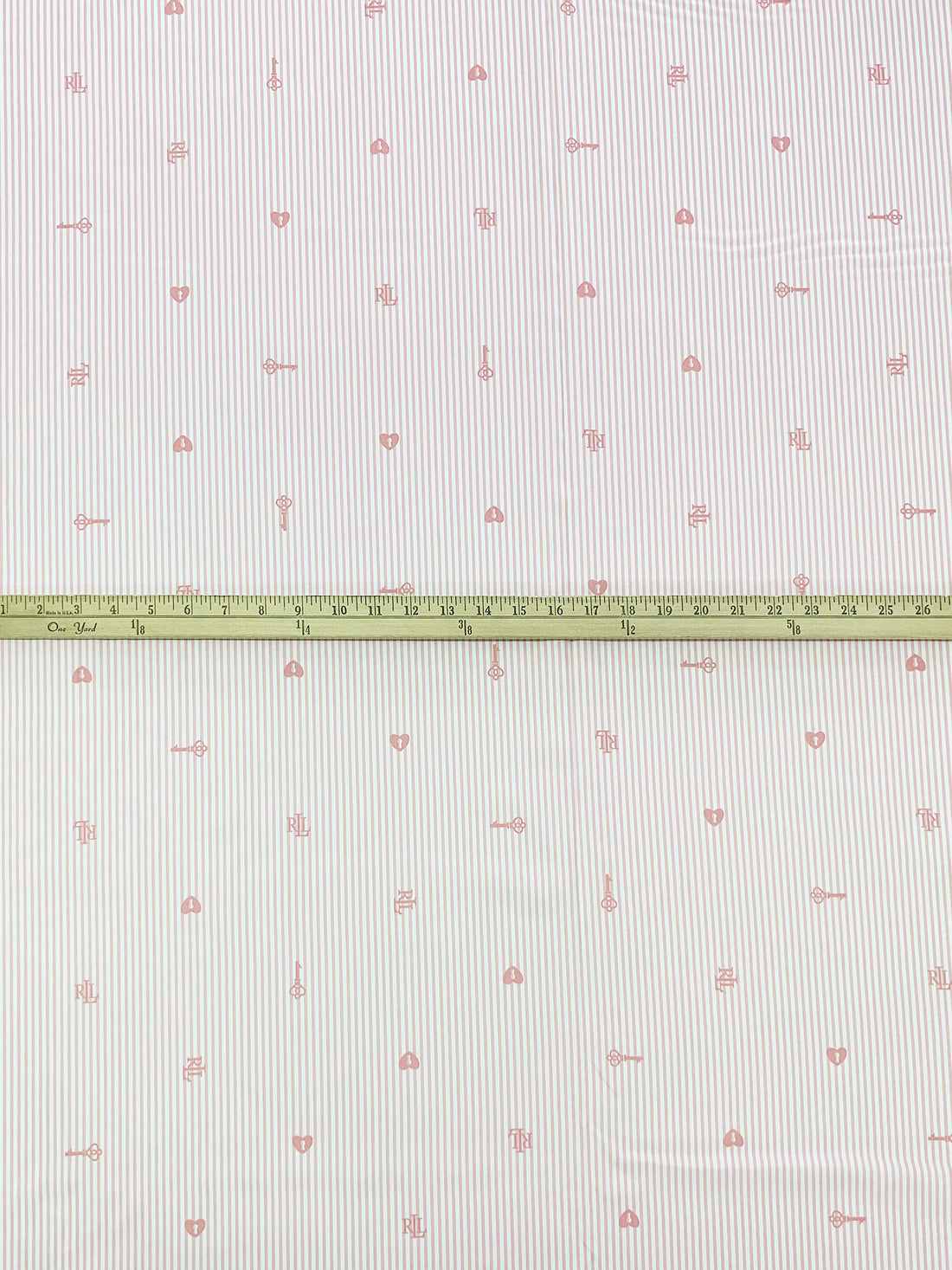 Dusty Rose/White 100% Rayon Vertical Novelty Stripe Print Sateen Challis - NY Designer - 56W