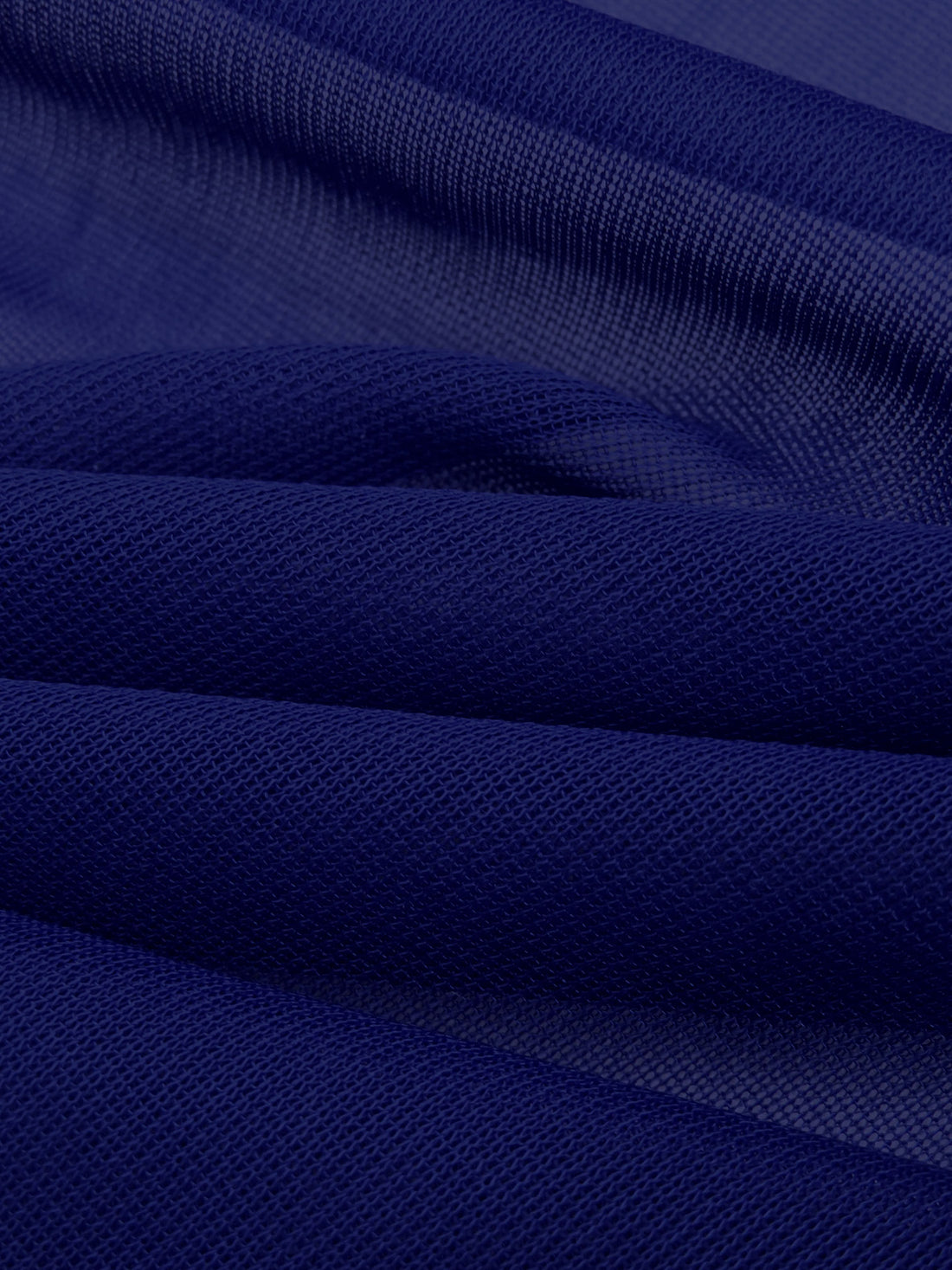 Dark Navy Nylon/Lycra Sheer Mesh Knit Lining - NY Designer - 58W