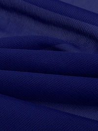 Dark Navy Nylon/Lycra Sheer Mesh Knit Lining - NY Designer - 58W