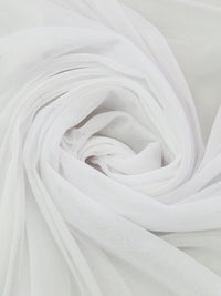Ghost White Nylon/Lycra Sheer Mesh Knit Lining - NY Designer - 58W