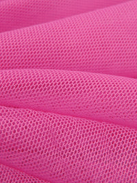 Hot Pink Nylon/Lycra Mesh Knit - NY Designer - 58W