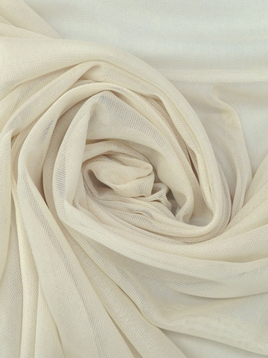 Dairy Cream Nylon/Lycra Sheer Mesh Knit Lining - NY Designer - 58W