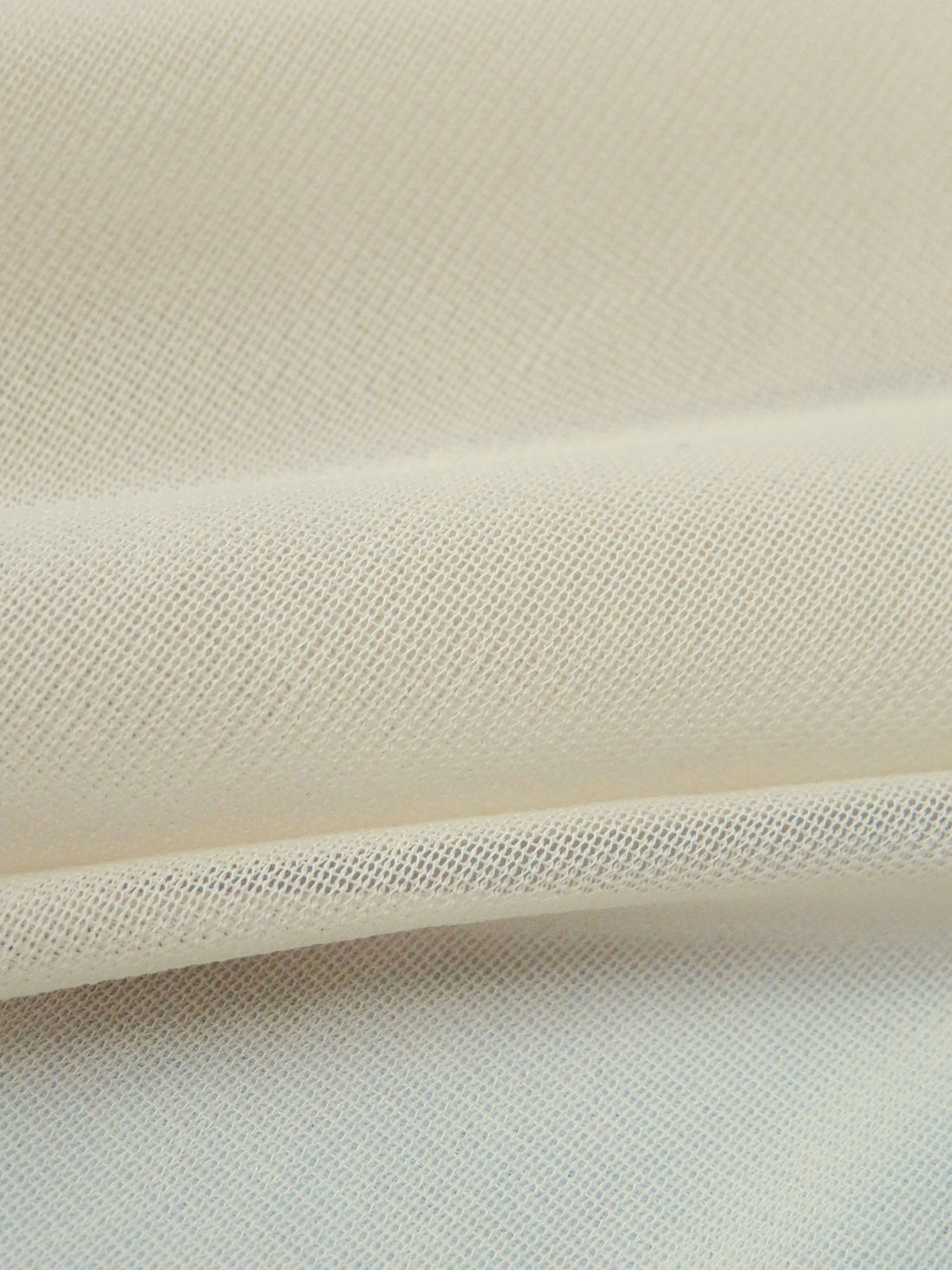 Dairy Cream Nylon/Lycra Sheer Mesh Knit Lining - NY Designer - 58W