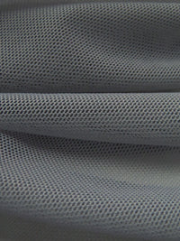 Steel Gray Nylon/Lycra Mesh Knit - NY Designer - 58W
