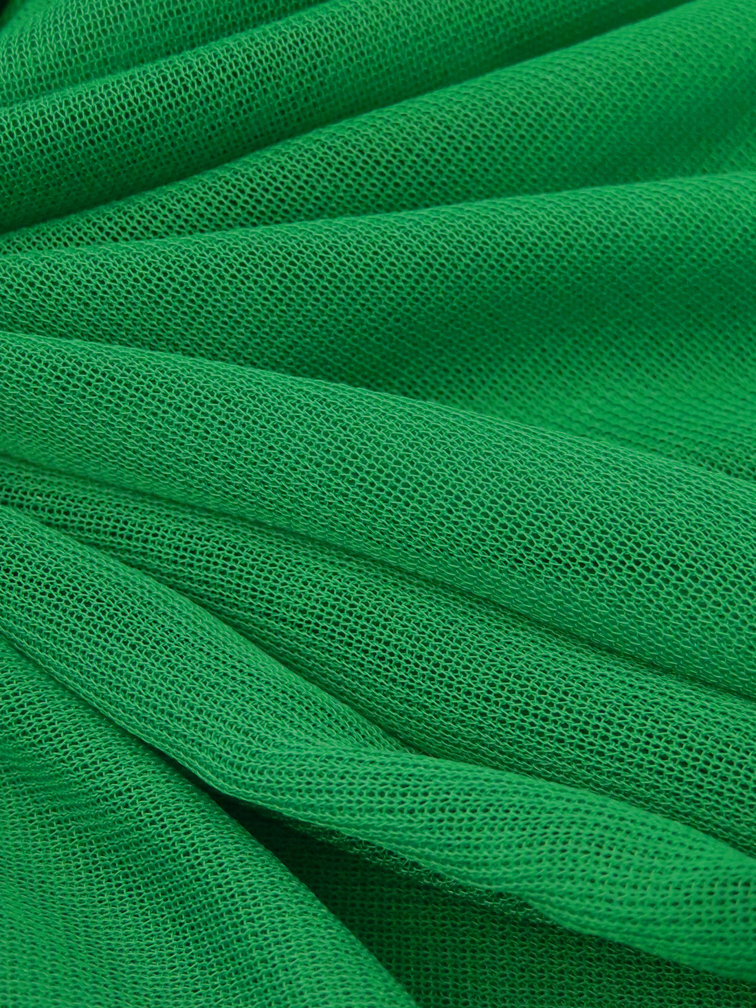 Philippine Green Nylon/Lycra Sheer Mesh Knit Lining - NY Designer - 58W