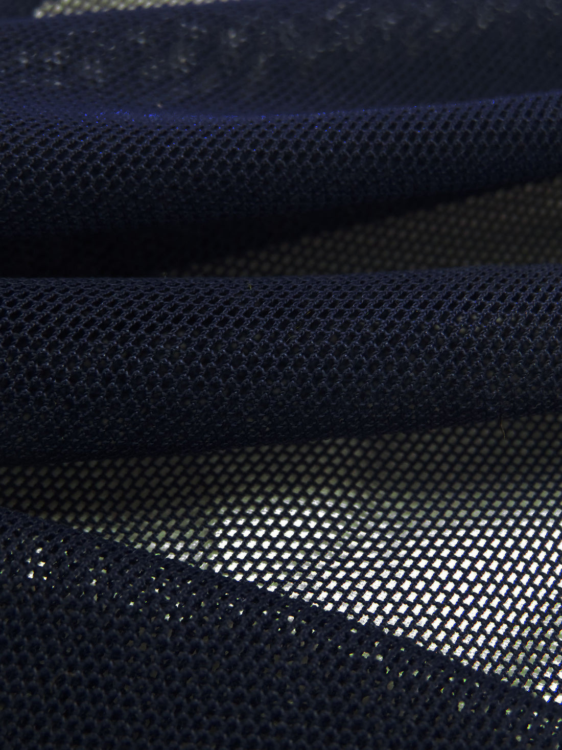 Midnight Navy Nylon/Lycra Mesh Knit - NY Designer - 58W