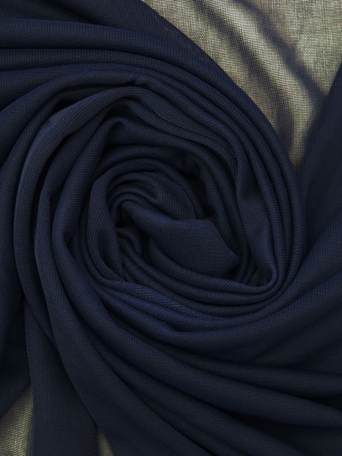 Midnight Navy Nylon/Lycra Sheer Mesh Knit Lining - NY Designer - 60W