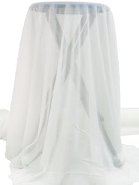 Daisy White Nylon/Lycra Sheer Mesh Knit Lining - NY Designer - 58W