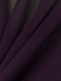Eggplant Nylon/Lycra Sheer Mesh Knit Lining - NY Designer - 58W