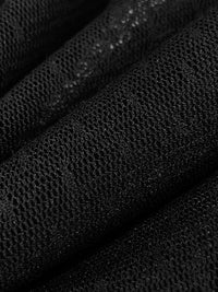 Black Nylon/Lycra Point d'Esprit Stretch Netting 58W