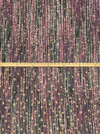 Gold/Queen Pink/Black Nylon/Lycra Abstract Dot Print Mesh Knit 52W
