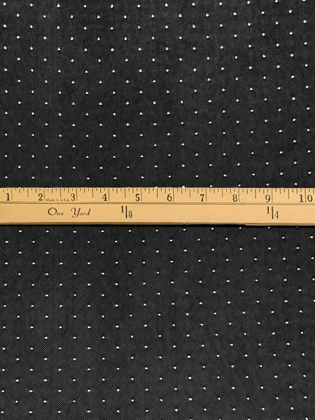 Black/Silver Nylon/Lycra Nail Head Mesh Knit - NY Designer - 58W