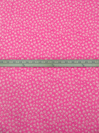 French Pink/Light Warm Pink/ Muted Dark Pink Polyester/Lycra Heart Print Double Brushed Knit - NY Designer - 54W