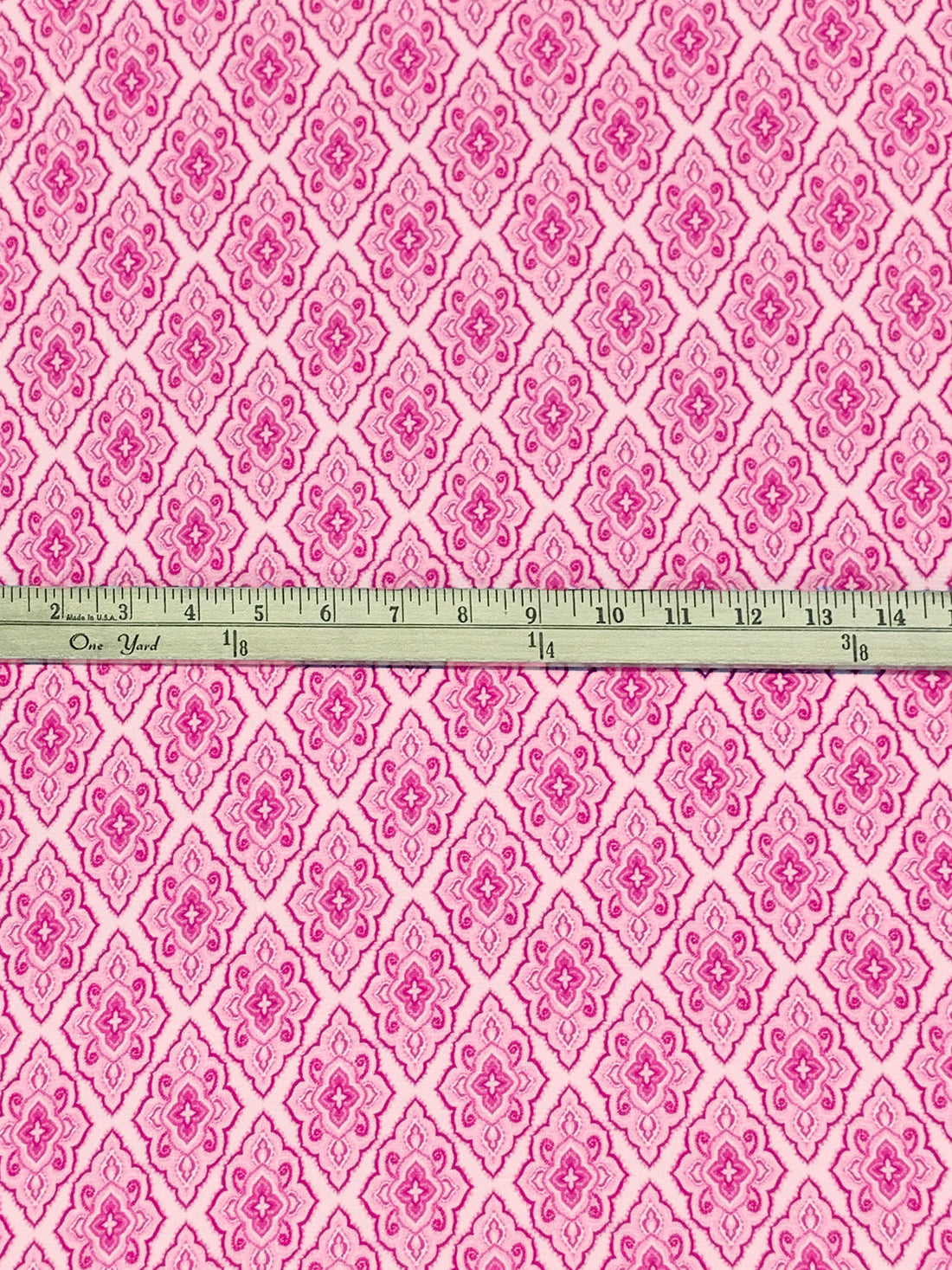 Cotton Candy/Sugar Plum/Misty Rose Rayon/Lycra Medallion Lattice Print Jersey Knit - NY Designer - 64W
