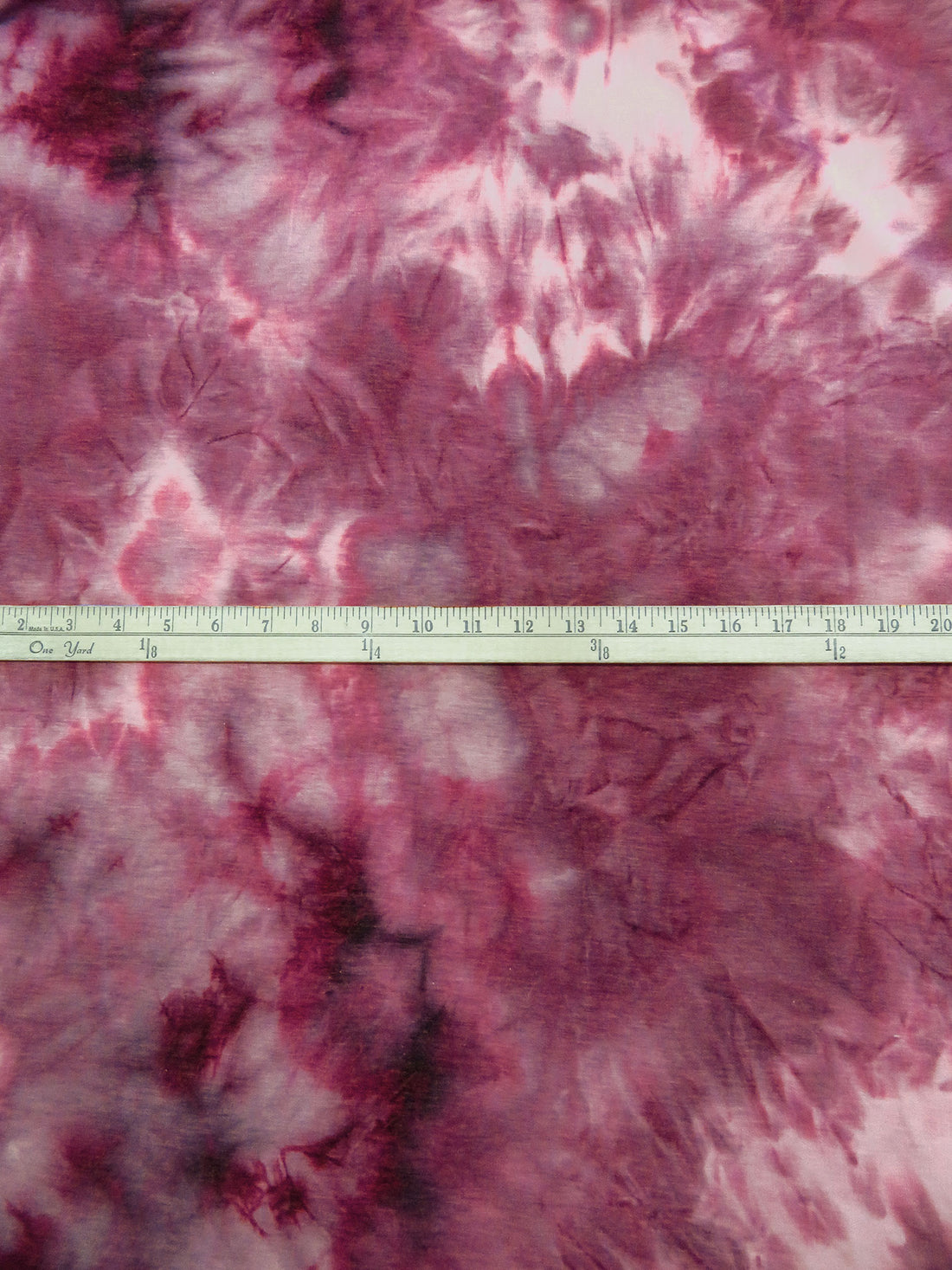 Dusty Rose/Claret/China Rose 100% Polyester Tie-Dye Print Sweatshirt French Terry Knit 60W