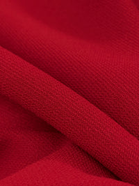 Cardinal Red 100% Worsted Wool Tricotine Suiting 58W