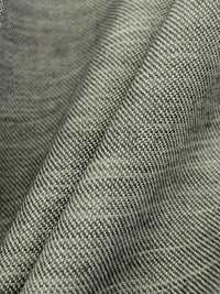 Cast Iron/Off-White Wool/Cotton Heathered Twill Suiting 56W