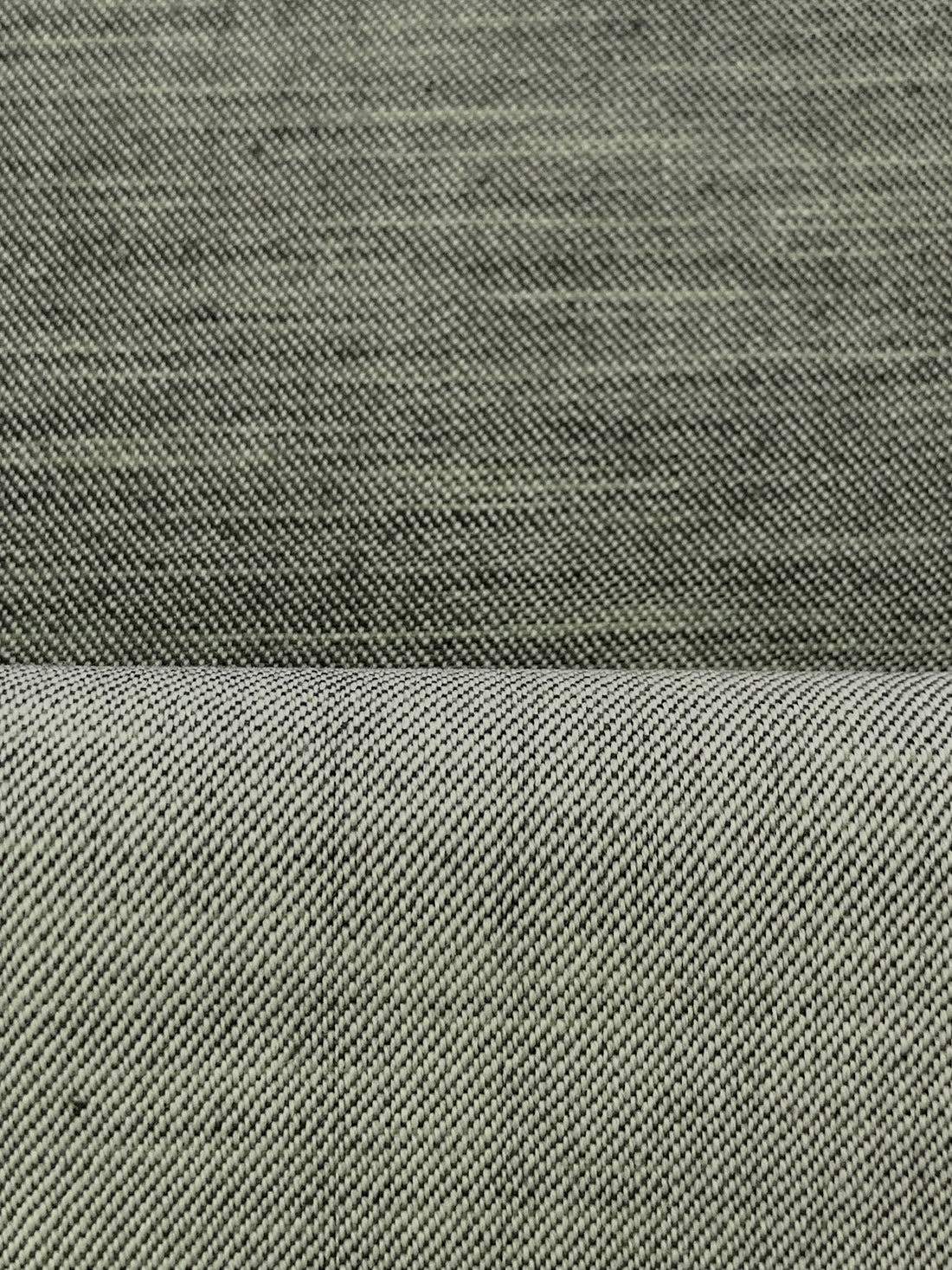 Cast Iron/Off-White Wool/Cotton Heathered Twill Suiting 56W