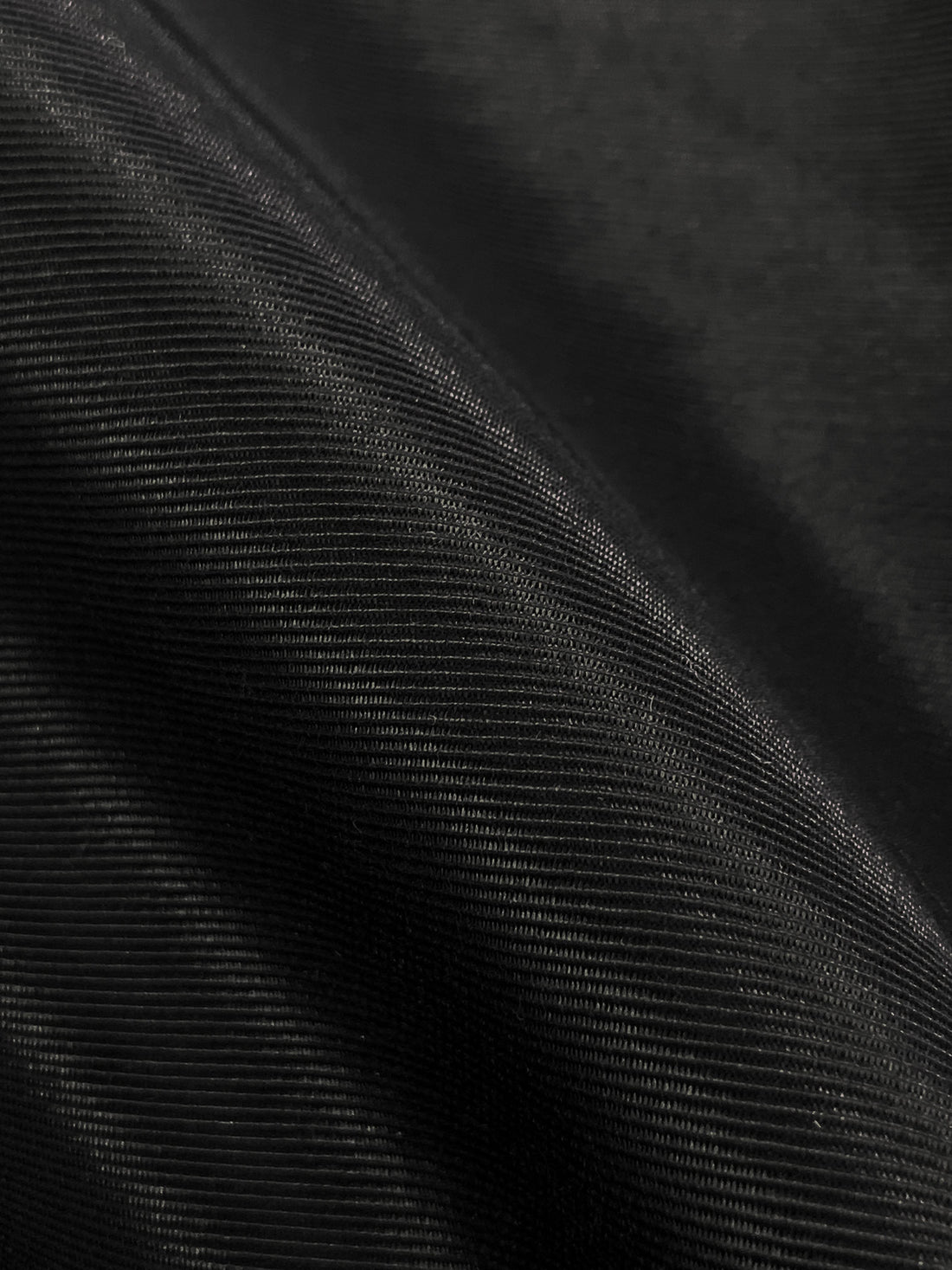 Obsidian Black Rayon/Acetate Faille 62W