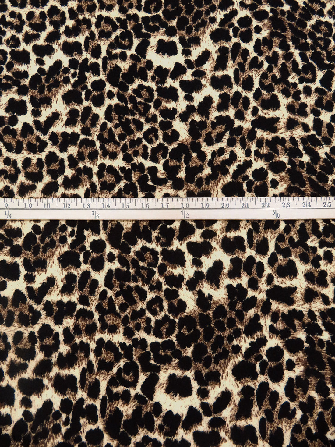 Black/Wheat/Dark Chocolate Polyester/Lycra Animal Print Sweater Knit 56W