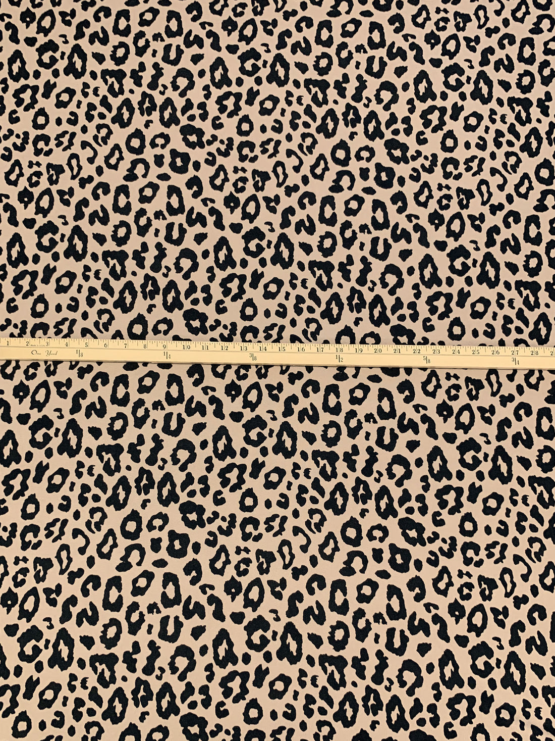 Plaza Taupe/Black Polyester/Lycra Animal Print Sweater Knit 58W