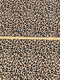 Plaza Taupe/Black Polyester/Lycra Animal Print Sweater Knit 58W