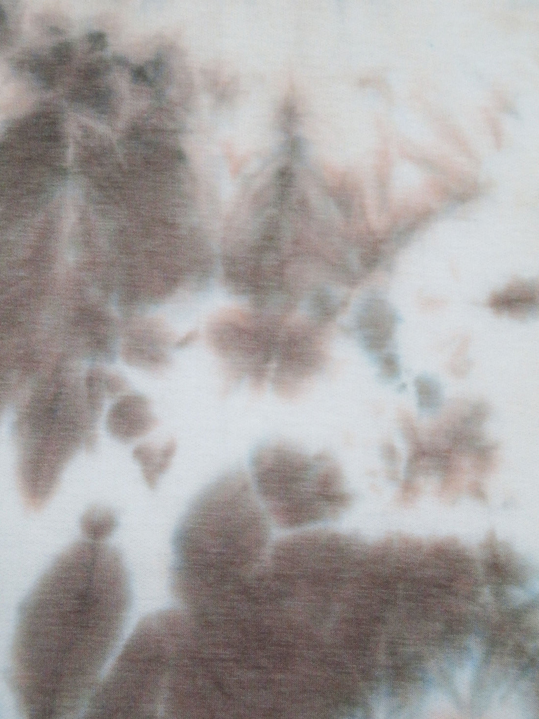 Deep Taupe/White/Steel/Multi Polyester/Rayon/Lycra Tie-Dye Print Sweatshirt Knit 58W