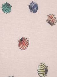 Lotion Pink/Dusty Terra Cotta/Dusty Teal/Multi Polyester/Lycra Sea Shell Print Jersey Knit 54W