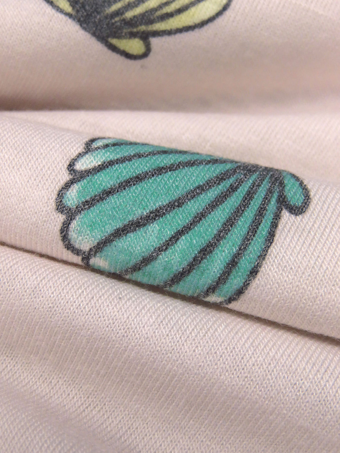 Lotion Pink/Dusty Terra Cotta/Dusty Teal/Multi Polyester/Lycra Sea Shell Print Jersey Knit 54W