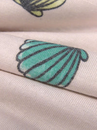 Lotion Pink/Dusty Terra Cotta/Dusty Teal/Multi Polyester/Lycra Sea Shell Print Jersey Knit 54W