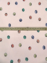 Lotion Pink/Dusty Terra Cotta/Dusty Teal/Multi Polyester/Lycra Sea Shell Print Jersey Knit 54W