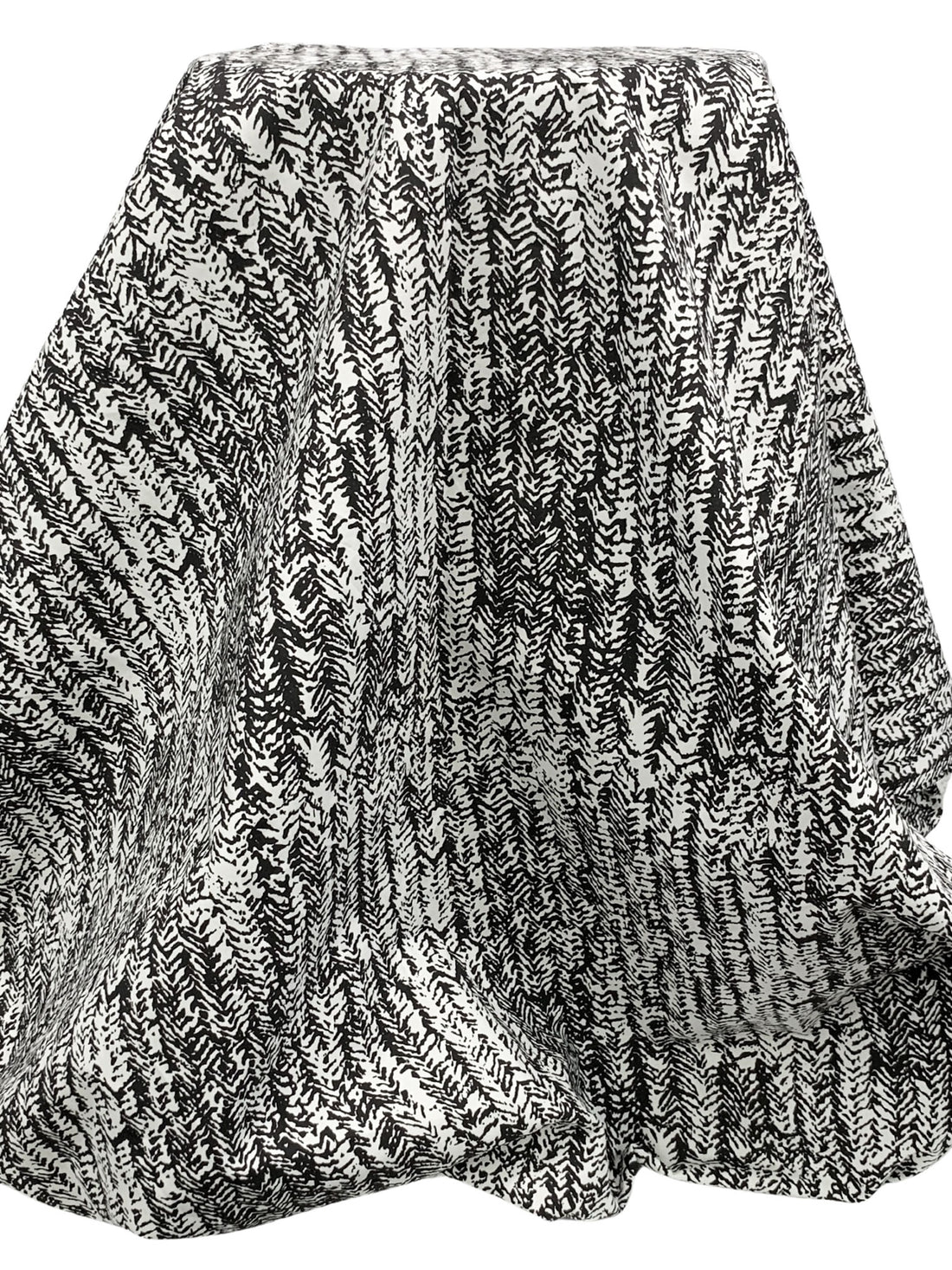 White/Black 100% Cotton Abstract Print Poplin 58W