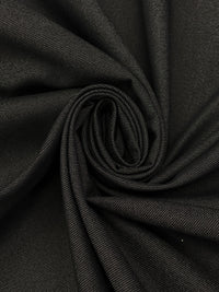 Charcoal Black Cotton/Polyester/Lycra Stretch Denim 58W