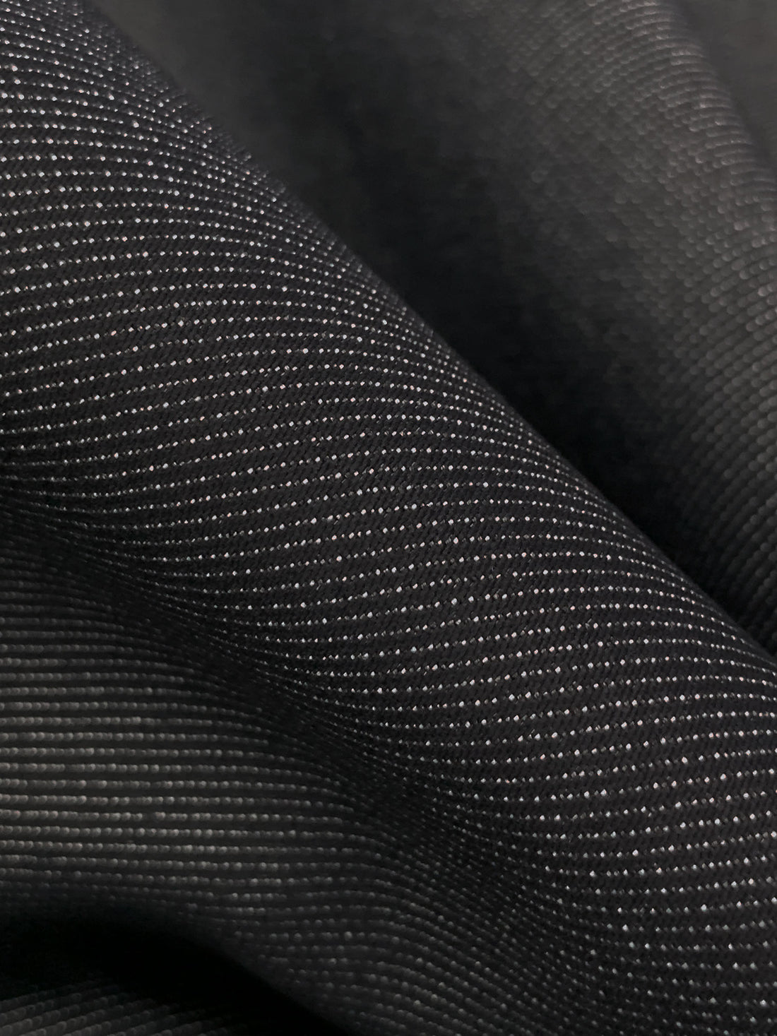 Charcoal Black Cotton/Polyester/Lycra Stretch Denim 58W