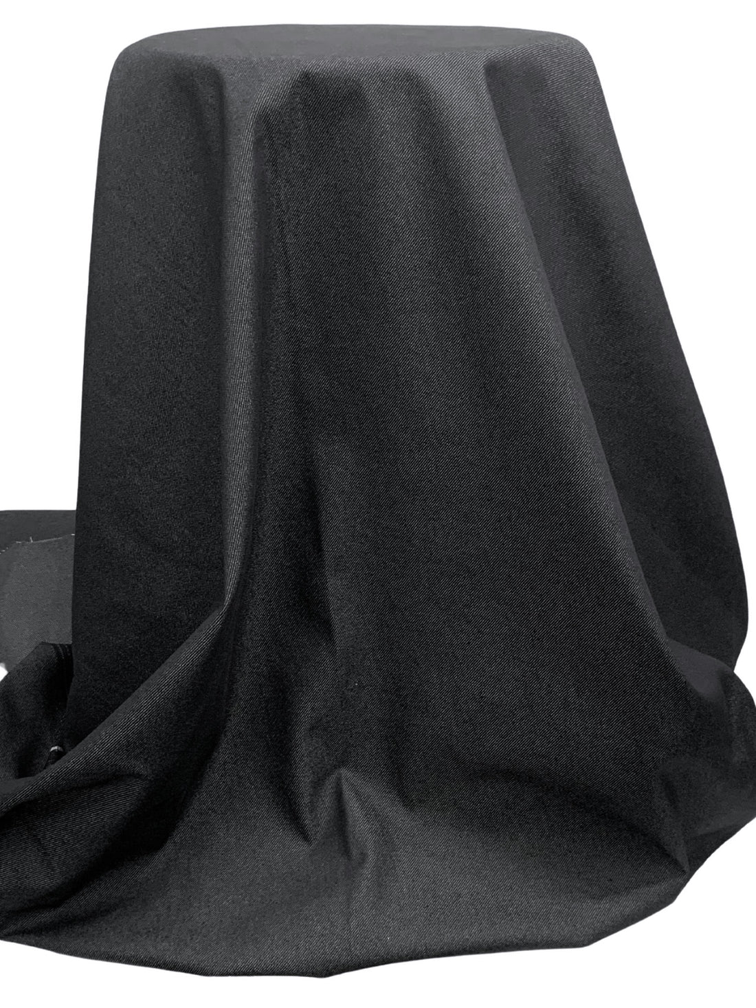 Charcoal Black Cotton/Polyester/Lycra Stretch Denim 58W