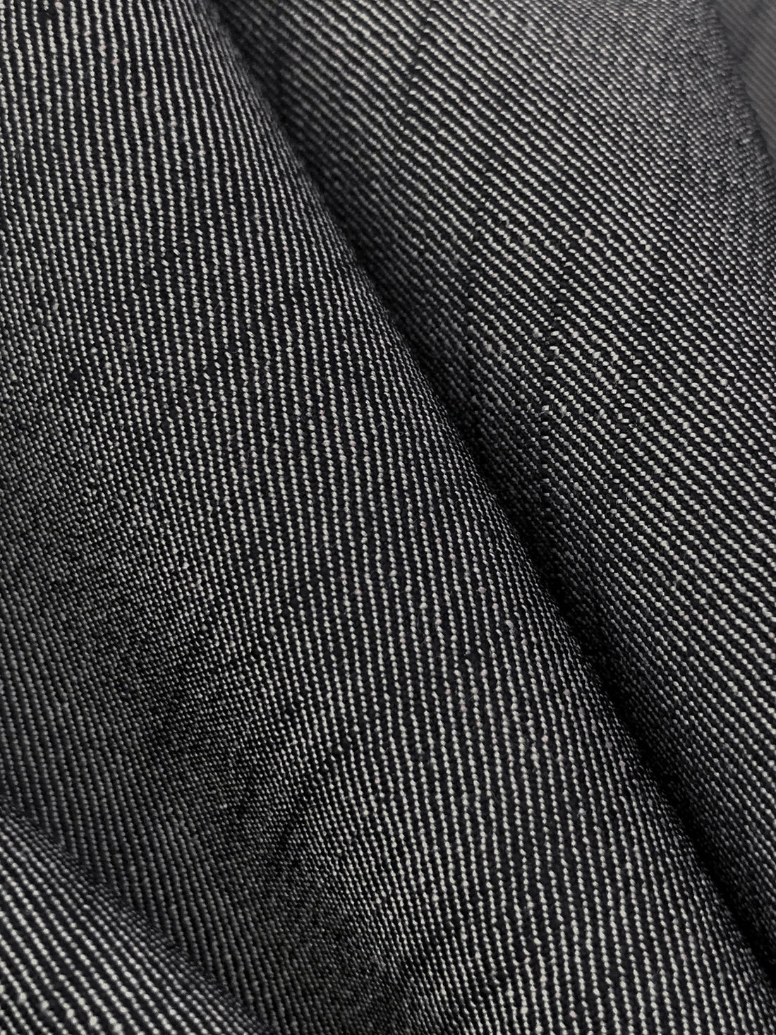 Navy Steel Cotton/Polyester/Lycra Stretch Denim 50W