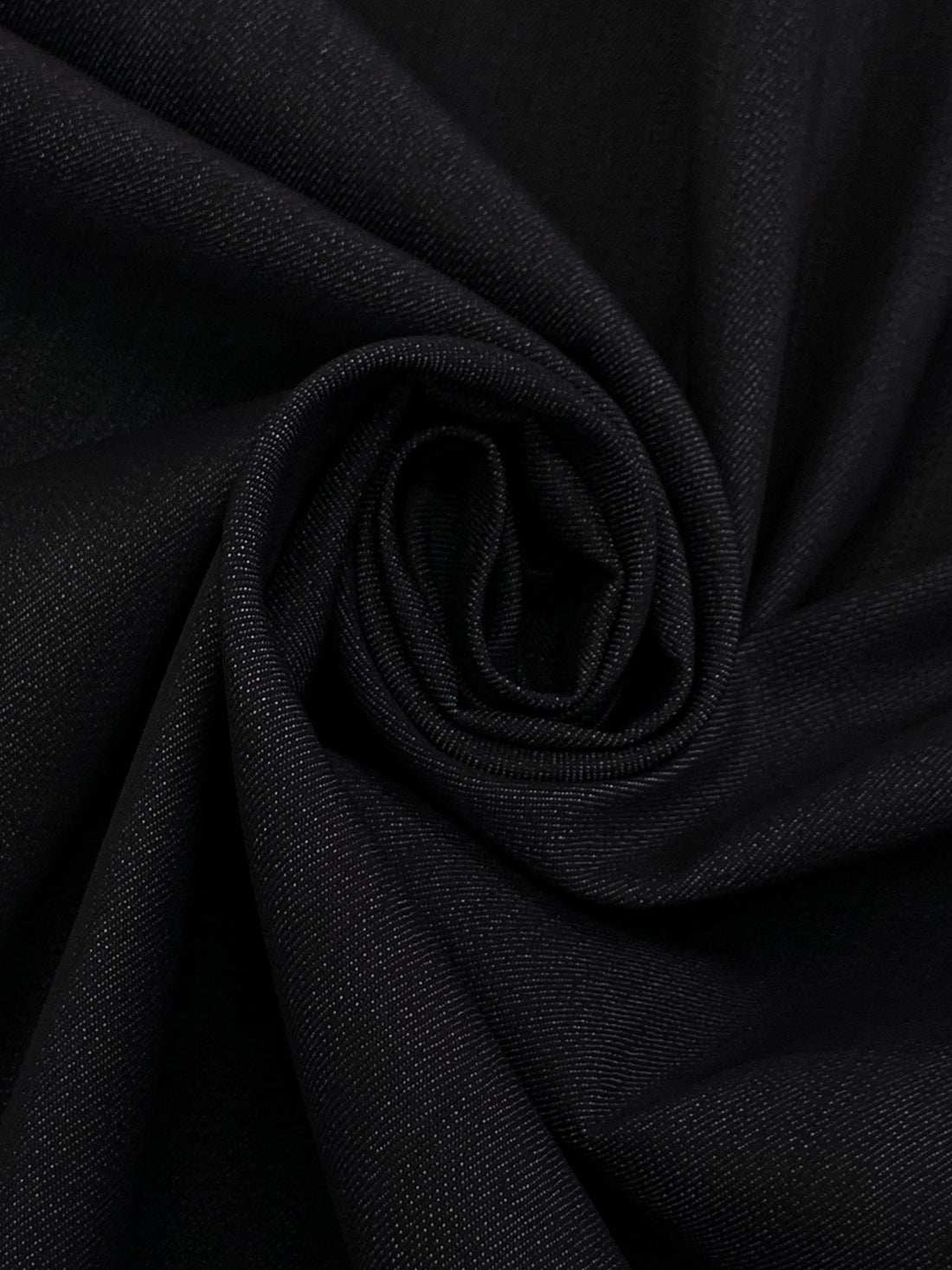 Muted Midnight Navy Cotton/Polyester/Lycra Stretch Denim 40W