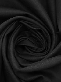 Matte Black Cotton/Lycra Stretch Sateen Denim 60W