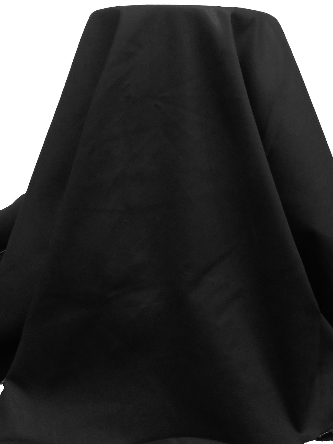 Matte Black Cotton/Lycra Stretch Sateen Denim 60W